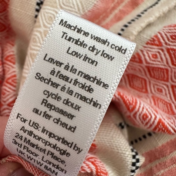 Stark X cotton Striped Shift Dress Resort Beach Cover Up size L - Picture 9 of 9